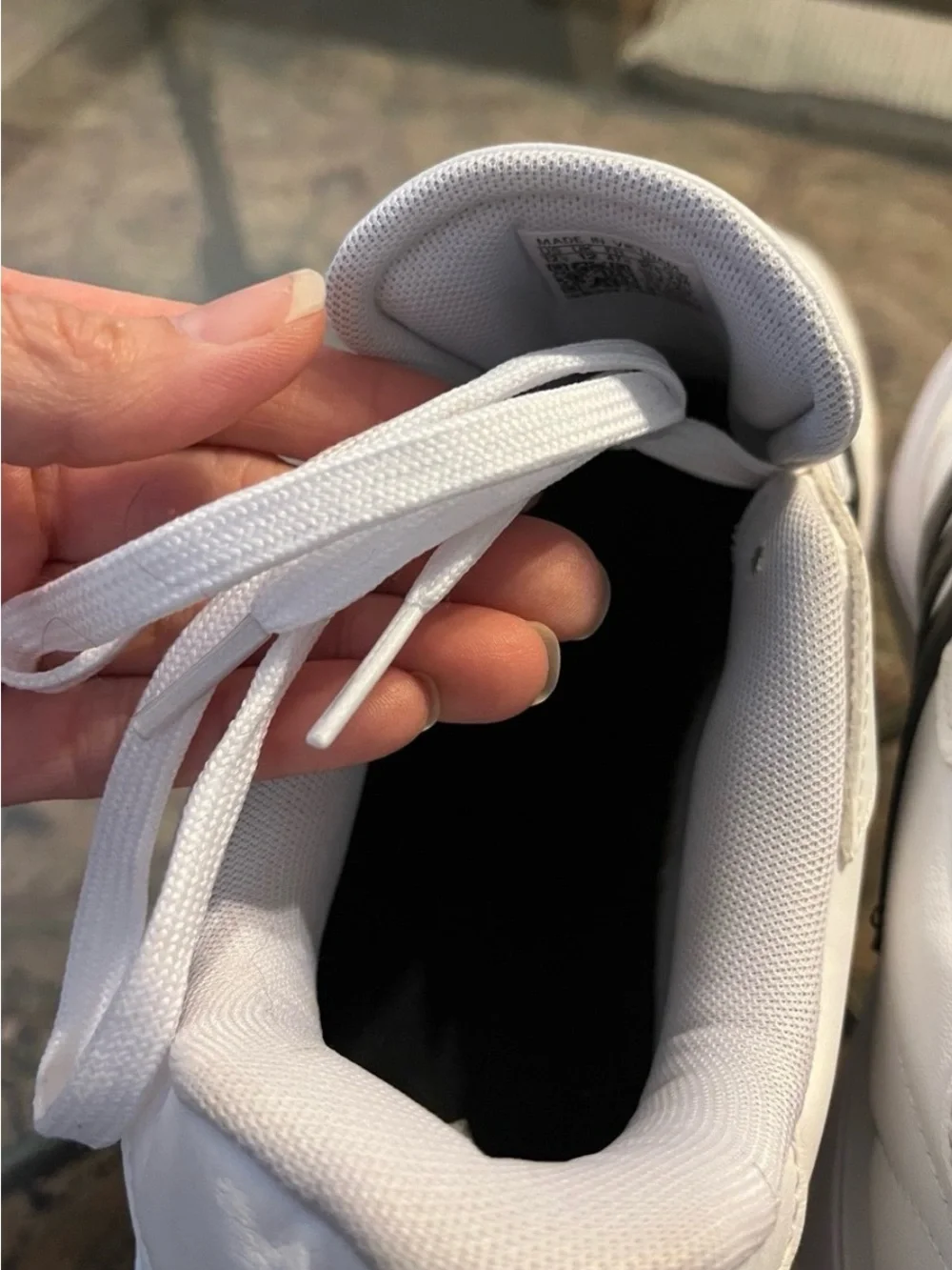 Adidas Courtblock IF4033 Men’s 12.5 White Black Sneakers Court Shoes